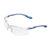 3M 11797-00000 3M Virtua Sport CCS Safety Glasses With Blue Frame, Clear Polycarbonate Hard Coat Lens And Corded Earplug Control
